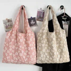 Summer Simple Fairy Flower Laced Portable Bags