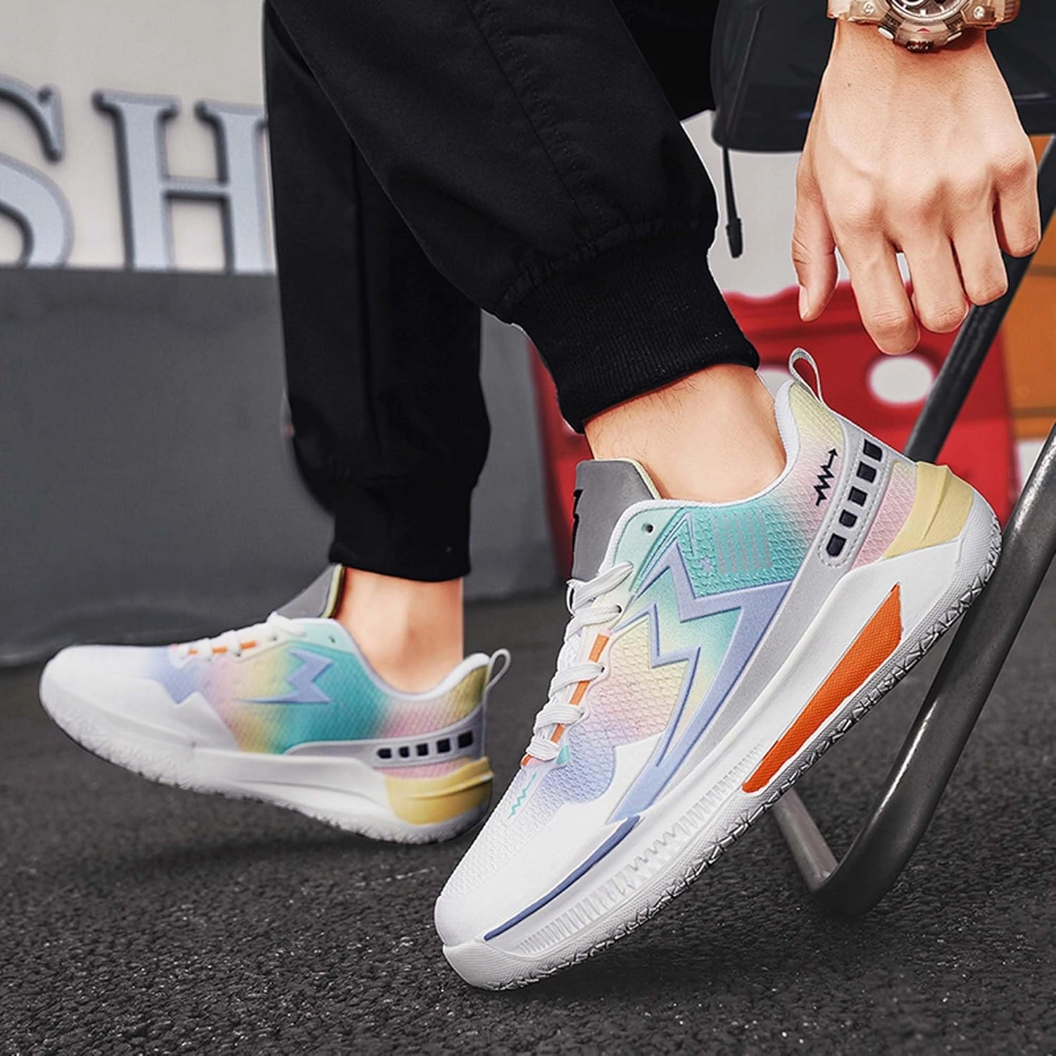 Summer Warmth, Lightweight, Anti Slip, wear-Resistant, Men's Shoes, Oversized Outdoor Shoes, Sports Shoes, Running Shoes, Casual Shoes, Hiking Shoes, Hiking Shoes, Blue Ball Shoes