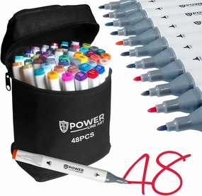 Supertips - Colorless Touchfive Markers - الوان ماركر -Alcohol Marker - for coloring - Alcohol based Illustration Markers - טושים מקצועיים לציור - Colorless Blender - 48 Color