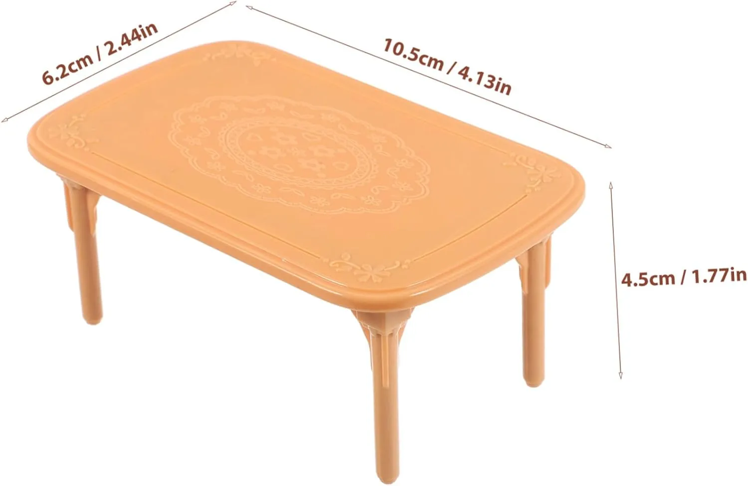 SUPVOX 5 Sets Dollhouse Dining Table Chair Set Miniature Kitchen Furniture Mini Plastic Chairs Toy House Decor