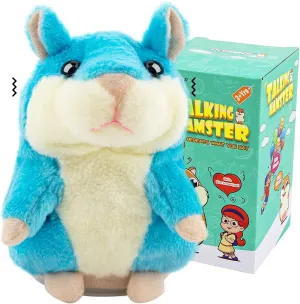 Talking Hamster - Stuffed Animals Toy for Kids 2 3 4 5 6 Year Old, Repeats What You Say - Toddler Interactive Plush Toys, Birthday Gifts for Boys Girls 2 Years and Up