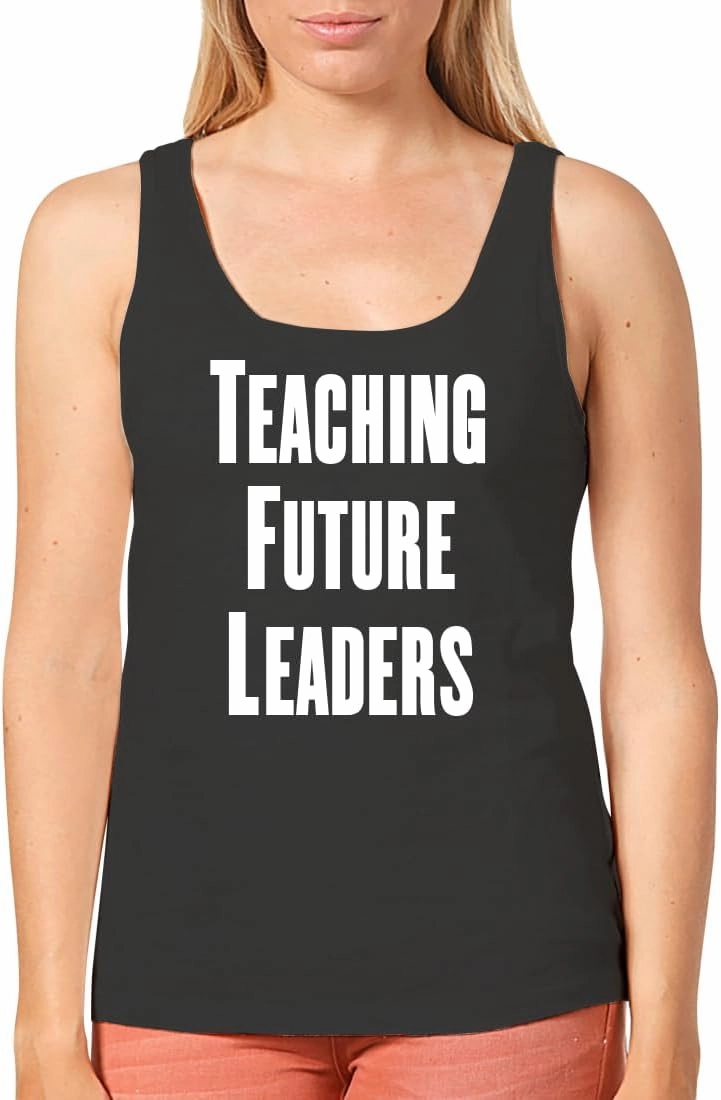 Teaching Future Leaders - Women's Cozy Graphic Tank Top – Soft, Stylish, and Comfortable CP05 Black