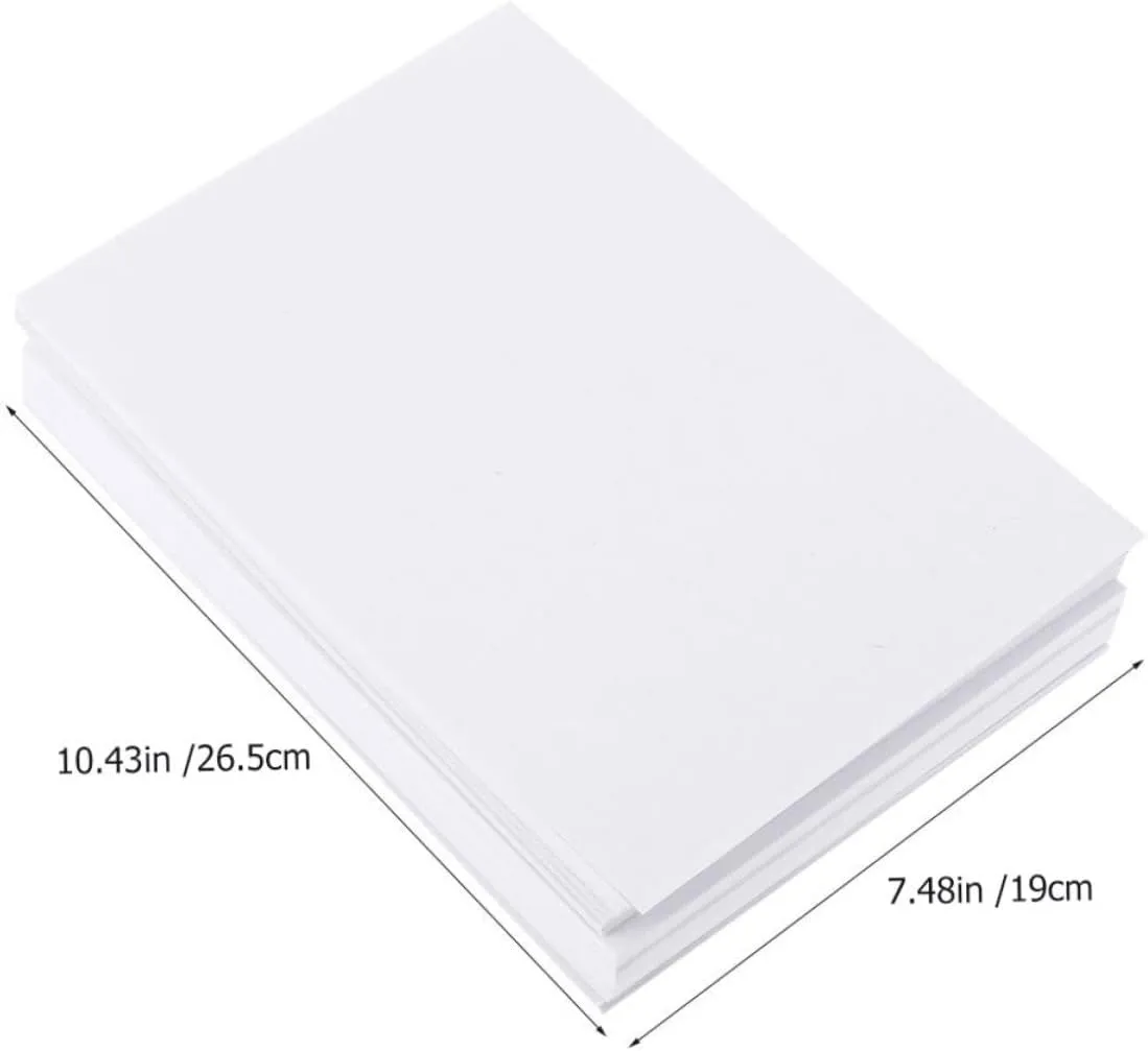 TEHAUX Drawing Papers Sketching Watercolor Papers 100 Sheets Bulk Pack Light Easy to Carry for Artists