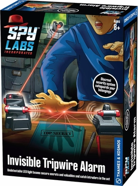 Thames & Kosmos Spy Labs Inc: Invisible Tripwire Alarm | Detective Toy for Boys & Girls Ages 8  | Toy Security System with LED Light Beams | Essential Pretend Play Tool for Young Investigators
