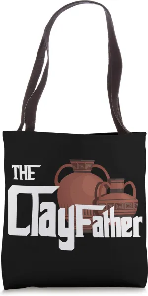 The Clayfather Pottery Handmade Clay Ceramist Gift Tote Bag
