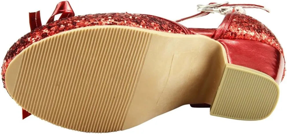 The Doll Maker Girl's Glitter Pump for Toddler/Little Kid/Big Kid Dress Shoes