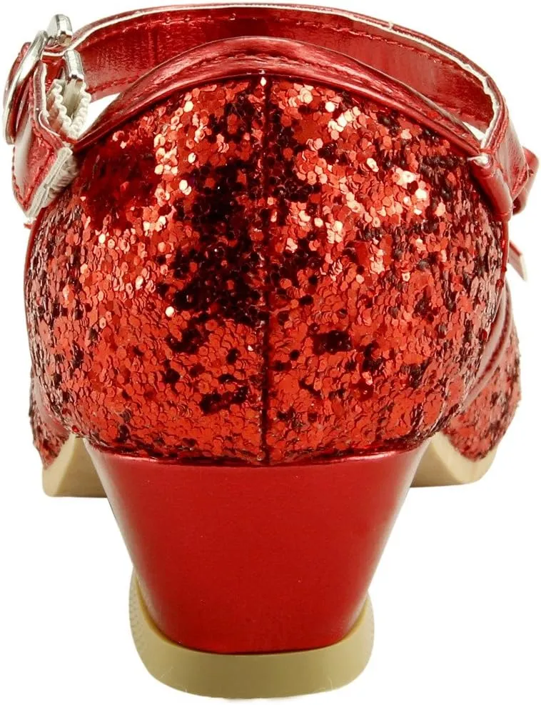 The Doll Maker Girl's Glitter Pump for Toddler/Little Kid/Big Kid Dress Shoes
