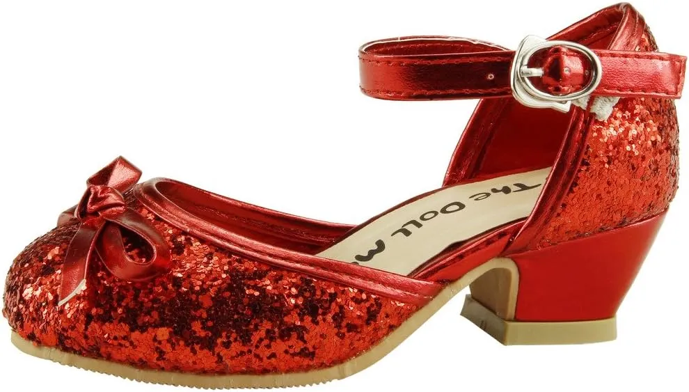 The Doll Maker Girl's Glitter Pump for Toddler/Little Kid/Big Kid Dress Shoes
