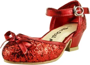 The Doll Maker Girl's Glitter Pump for Toddler/Little Kid/Big Kid Dress Shoes