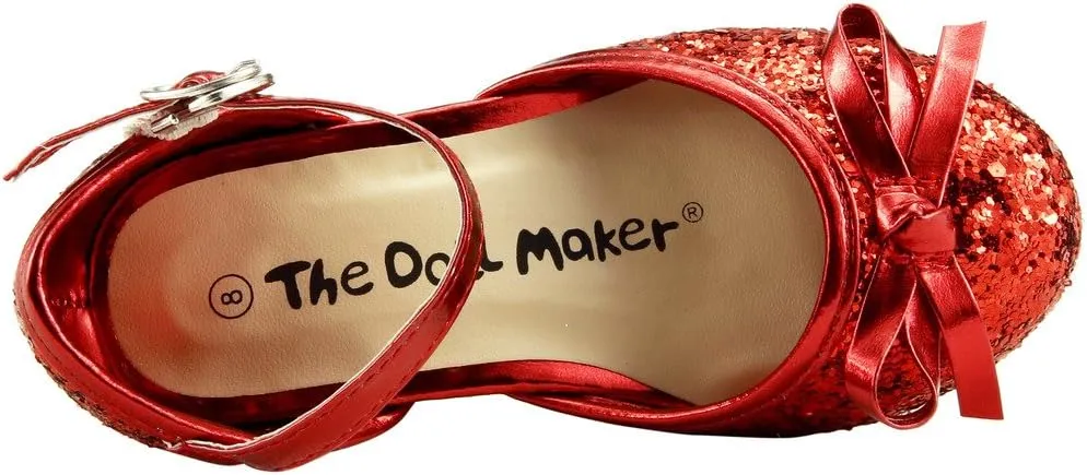 The Doll Maker Girl's Glitter Pump for Toddler/Little Kid/Big Kid Dress Shoes