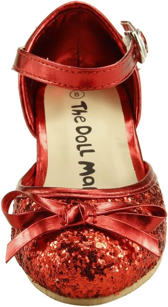The Doll Maker Girl's Glitter Pump for Toddler/Little Kid/Big Kid Dress Shoes