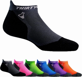 Thirty48 Ultralight Athletic Running Socks for Men and Women with Seamless Toe, Moisture Wicking, Cushion Padding