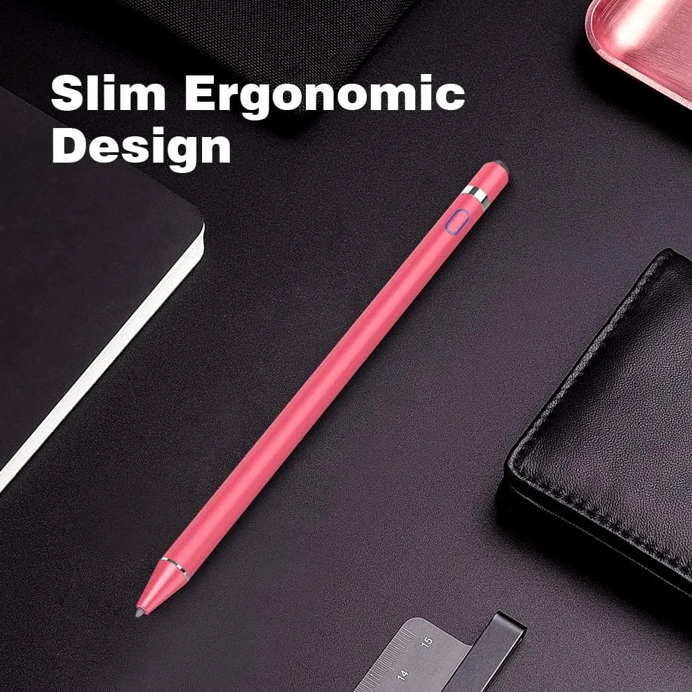 TiMOVO Stylus Pen for iPad 11th/10th/9th/8th/7th Generation, 20Hrs Work Palm Rejection iPad Pen Compatible with iPad Air 11"/13"(M3/M2)/5th/4th, Mini 6th/5th High Precise iPad Pencil 1st Gen, Pink