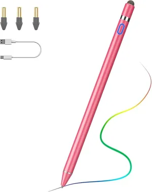 TiMOVO Stylus Pen for iPad 11th/10th/9th/8th/7th Generation, 20Hrs Work Palm Rejection iPad Pen Compatible with iPad Air 11"/13"(M3/M2)/5th/4th, Mini 6th/5th High Precise iPad Pencil 1st Gen, Pink