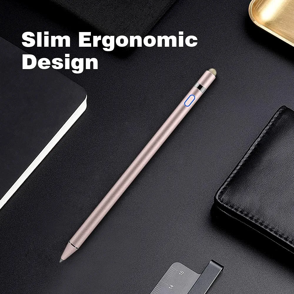 TiMOVO Stylus Pen for iPad 11th/10th/9th/8th/7th Generation, 20Hrs Work Palm Rejection iPad Pen Compatible with iPad Air 11"/13"(M3/M2)/5th/4th, Mini 6th/5th High Precise iPad Pencil 1st Gen,Rose Gold
