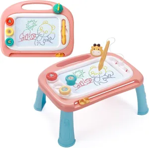 Toddler Toys for Girls,Girl Toy Age 1-2 Year Old Magnetic Drawing Doodle Board, Educational Learning Kids Toys for 18 Month 1 2 3 4 Year Old Birthday, A Etch Colorful Sketch