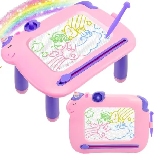 Toddler Toys,Magnetic Drawing Board Baby Toys for 18 Months,Toddler Girl Boy Toys Writing Doodle Board,Learning Educational Kids Unicorn Toys for 18 Months Girls Boys Christmas Birthday Gifts