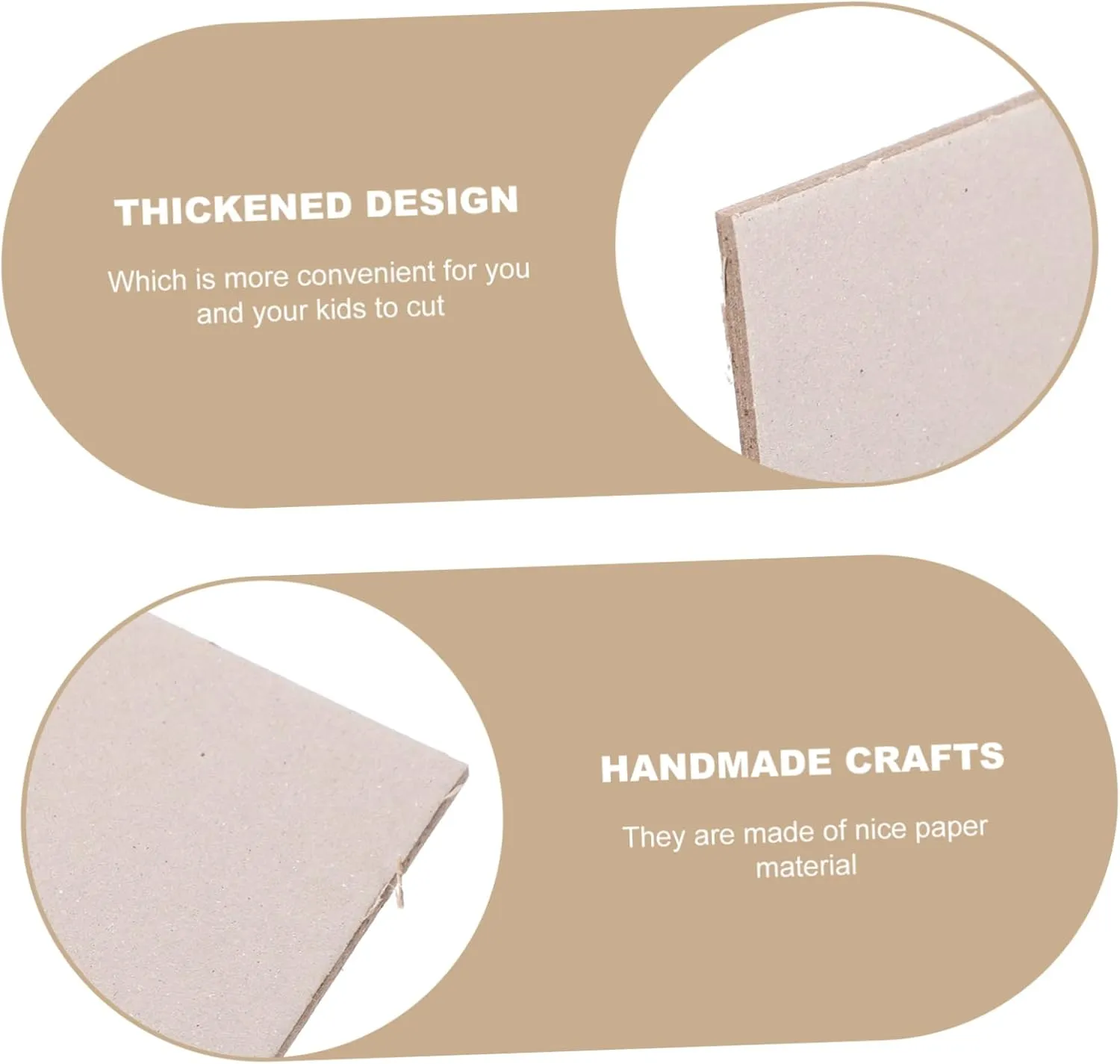 TOKIDNY 5pcs Thicken Grey Paperboard Double-Sided Cardboard for Boys and Girls Crafts Kindergarten Art Projects and Creative Painting Activities