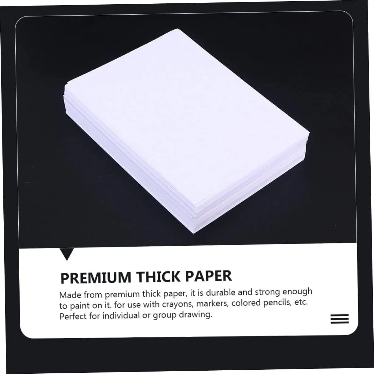 TOPPERFUN 100pcs Watercolor Paper for Drawing and Sketching Fine Textured Artists Paper for Students and Boys and Girls Creative Projects for Crafting and Graffiti