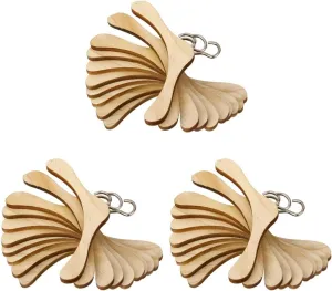TOYANDONA 30 Pcs Doll Accessories Doll Closets Hangers Bjd Doll Hanger Kids Earrings Doll Clothing Rack Miniature Hangers Doll Outfit Hangers Wardrobe Hangers Wooden Child Baby Decorations