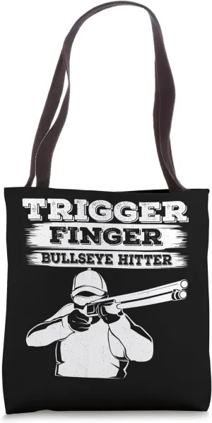 Trap Shooting Accessories Trigger Finger Bullseye Hitter Gun Tote Bag