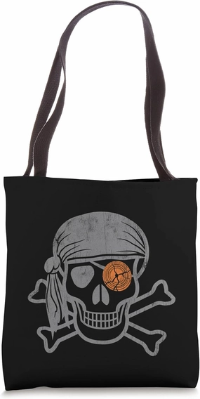Trap Shooting Pirate Clay Target Eye Tote Bag