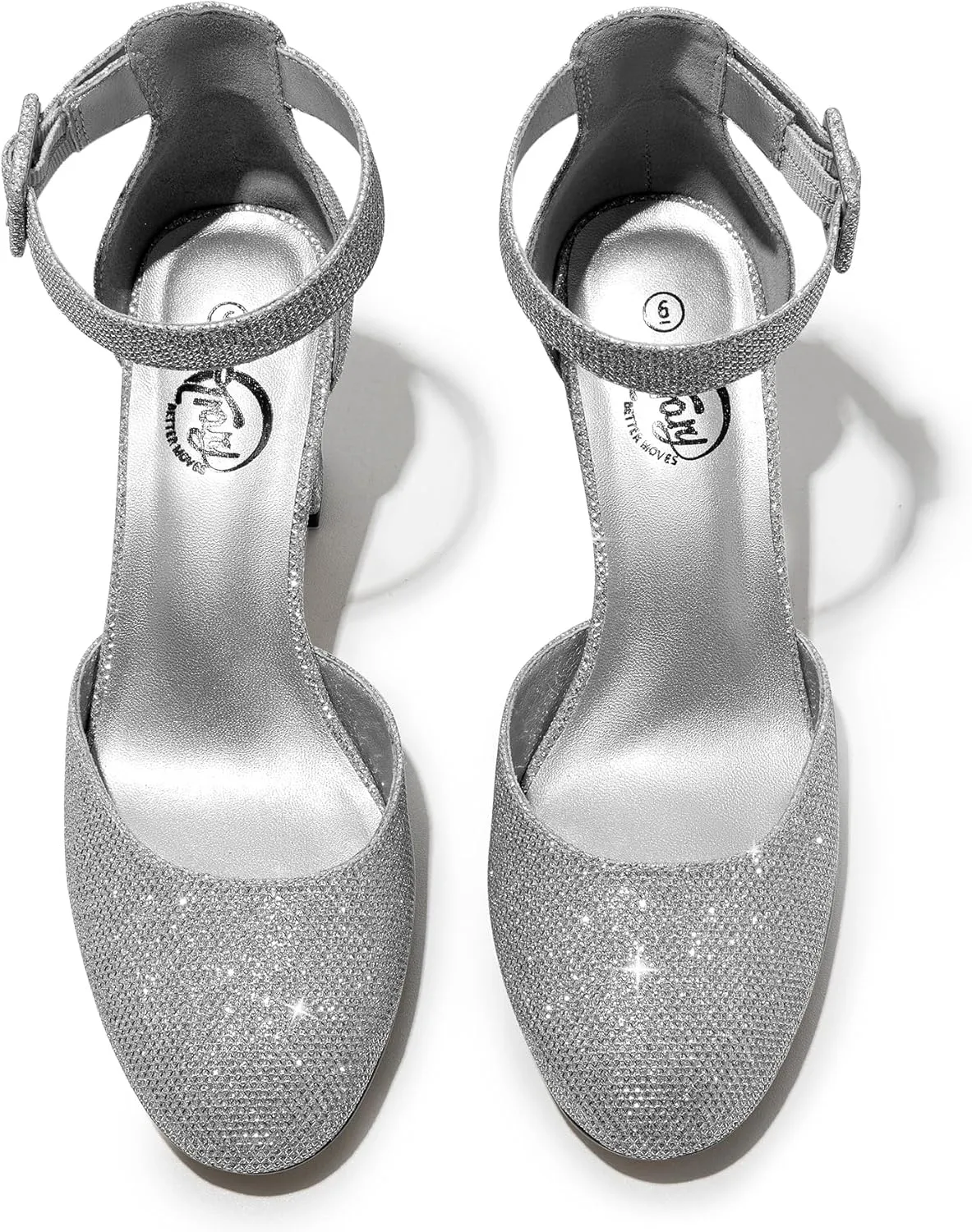 Trary Heels for Women, Low Heel Closed Round Toe Chunky Block Nude Heels Adjustable Ankle Strap Comfy Pumps Shoes Black Heels for Women Versatility Heels Wedding Daily Dressy 2.75" Heels