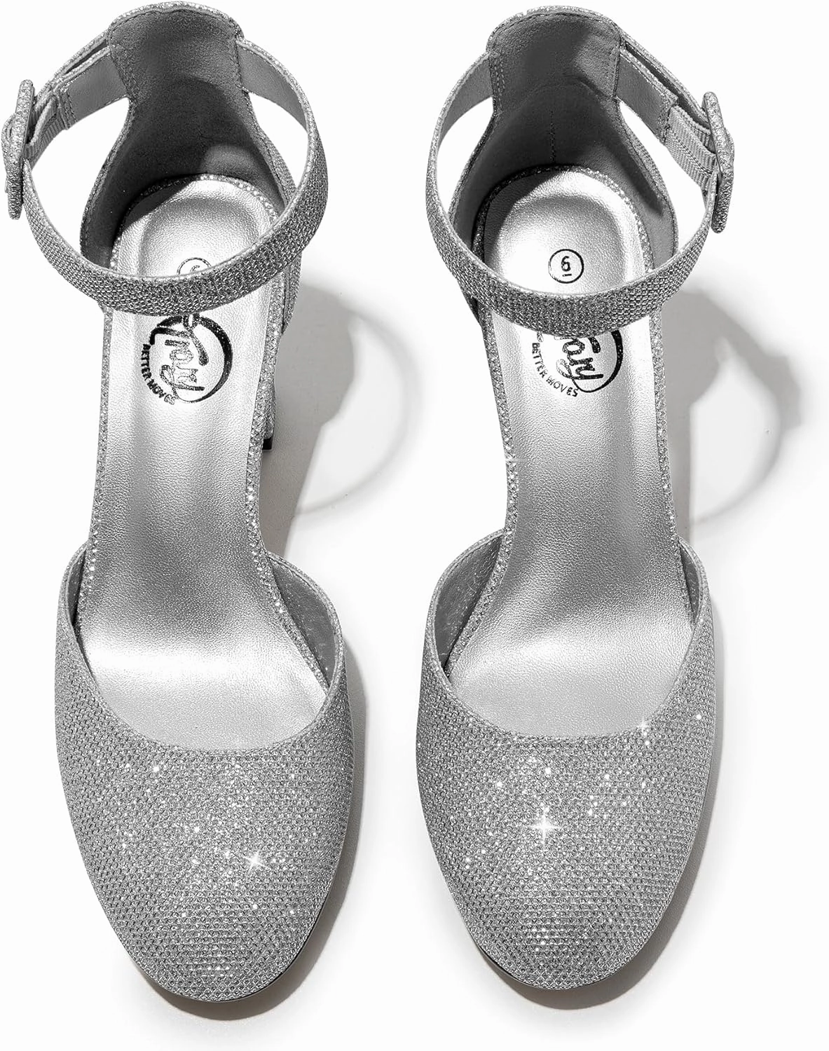 Trary Heels for Women, Low Heel Closed Round Toe Chunky Block Nude Heels Adjustable Ankle Strap Comfy Pumps Shoes Black Heels for Women Versatility Heels Wedding Daily Dressy 2.75" Heels