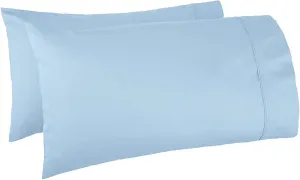 Trend Bedding Mart Oversized Pillowcase, Light Blue, 600 Thread Count, 100% Egyptian Cotton, Fits Pancake Pillows