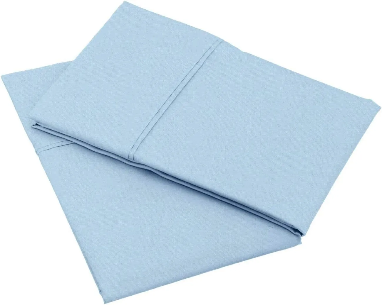 Trend Bedding Mart Oversized Pillowcase, Light Blue, 600 Thread Count, 100% Egyptian Cotton, Fits Pancake Pillows