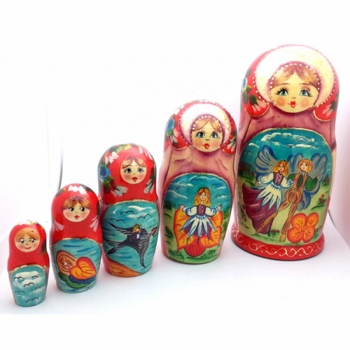 Tumbelina Nesting Dolls Fairy Tail Set