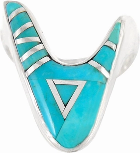 Turquoise Network Sterling Silver 925 Ring with Genuine Gemstones & Gemstones (SELECT color)