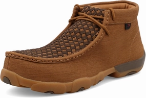 Twisted X Men's Work Chukka Driving Moc, Moc Toe Nano Toe with CellSole, Clay & Cocoa, 7.5 W