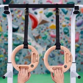 TWO STONES Portable Hangboard Rock Climbing as Pull Up Ring for Rock Climbers Trainning Indoor or Outdoor