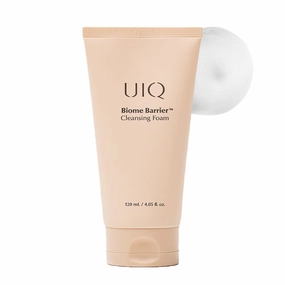 UIQ Biome Barrier Cleansing Foam, Facial Cleanser, Mild Hypoallergenic formula, Face Wash, Blackhead Remover, Moisturizing facial cleanser for All Skin Types 4.05 fl.oz(120ml)