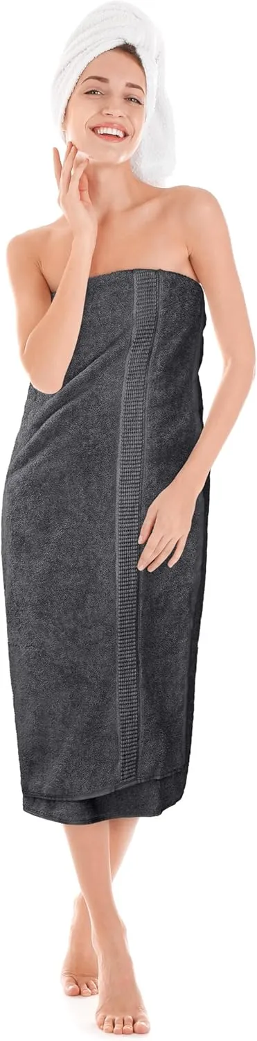 Utopia Towels Luxurious Jumbo Bath Sheet 2 Piece, 600 GSM, 35 by 70 Inches, 100% Ring Spun Cotton, Highly Absorbent and Quick Dry Extra Large Bath Towel, Super Soft Towel, Grey
