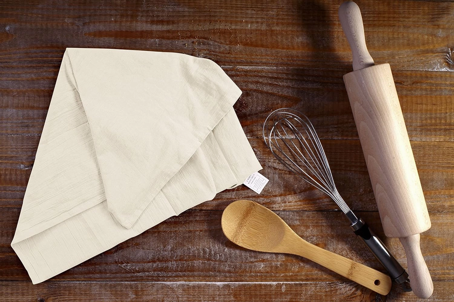 Utopia Kitchen Natural Flour Sack Towels [24 Pack - 28 x 28 Inch] 100% Cotton Tea Towels for Cleaning & Drying - Highly Absorbent Kitchen Dish Cloth
