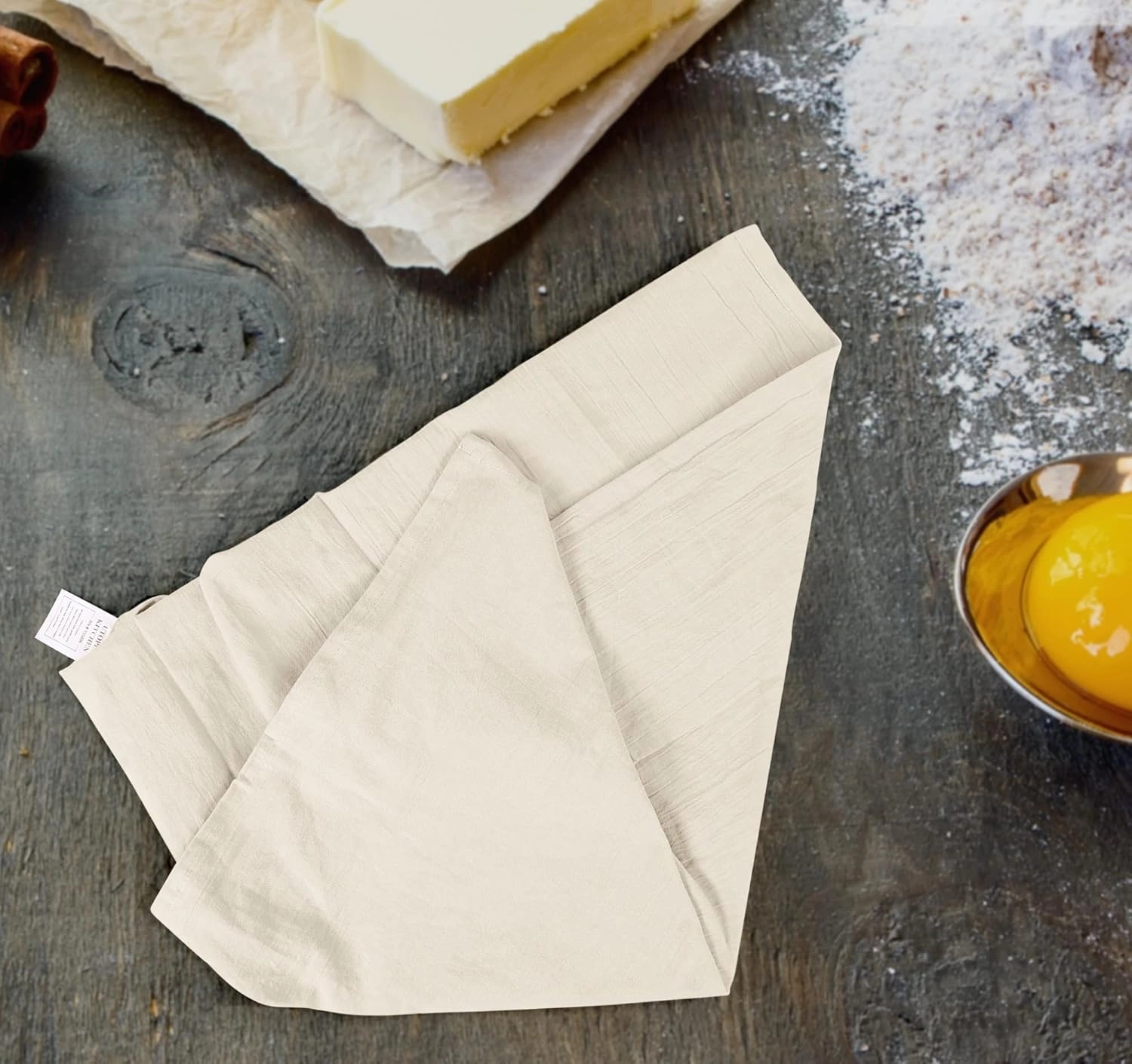Utopia Kitchen Natural Flour Sack Towels [24 Pack - 28 x 28 Inch] 100% Cotton Tea Towels for Cleaning & Drying - Highly Absorbent Kitchen Dish Cloth