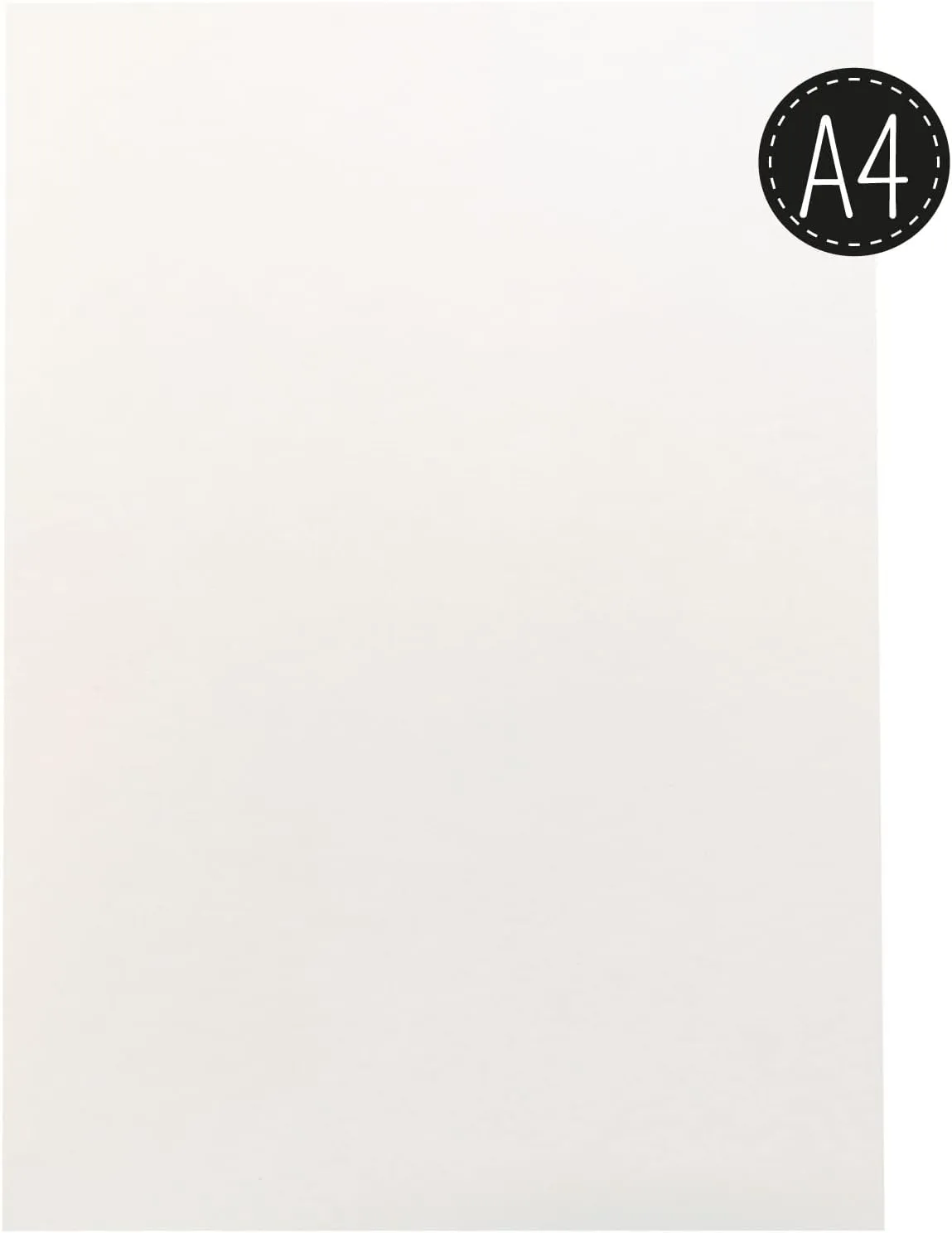 Vaessen Creative Florence Hot Pressed Watercolour Paper A4, Ivory, 200 GSM, Artist Grade Quality, Smooth Surface, 100 Sheets for Painting, Hand Lettering, Art Projects