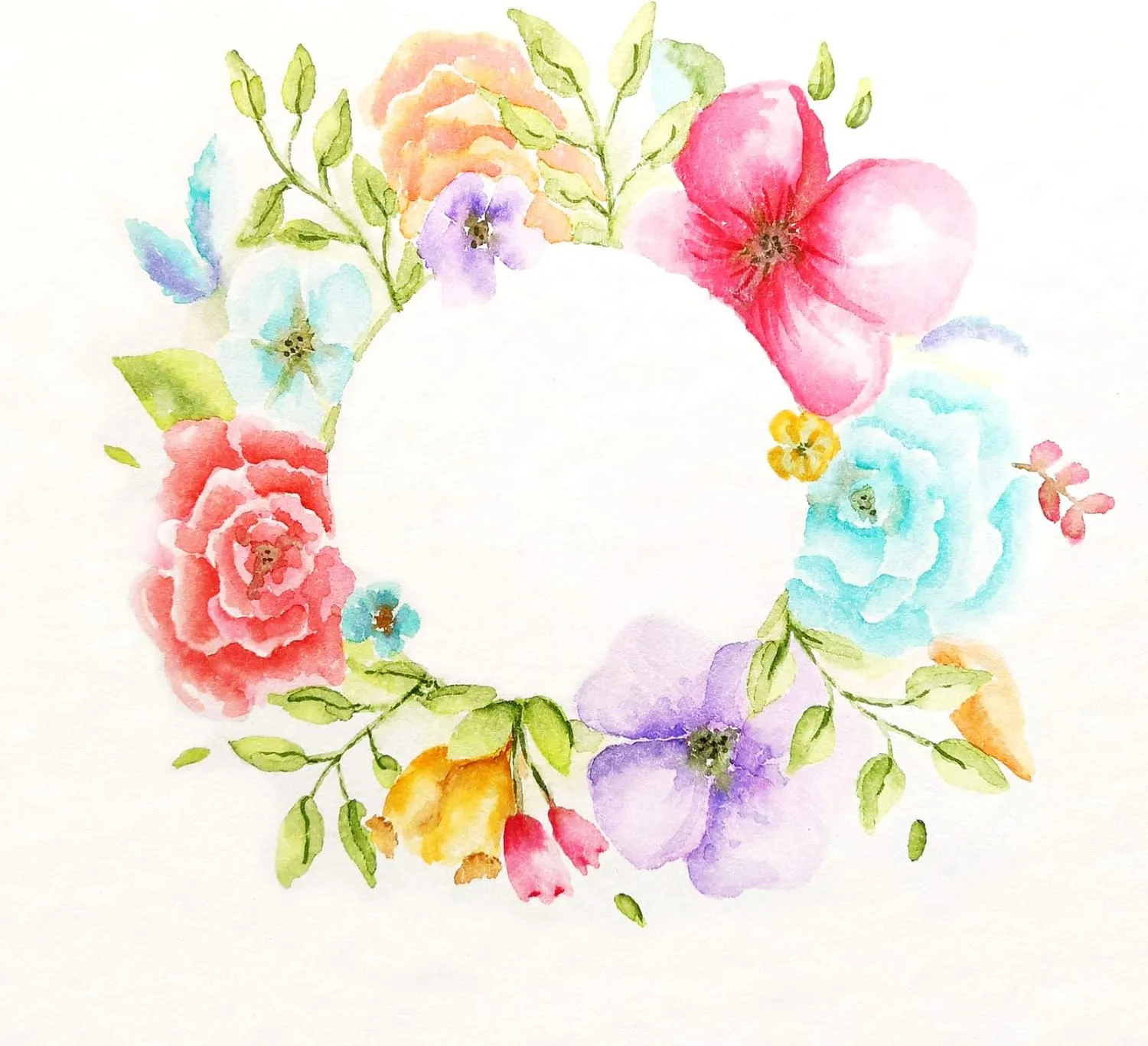 Vaessen Creative Florence Watercolour Paper A5, Ivory, 300 GSM, Artist Grade Quality, Textured Surface, 100 Sheets for Painting, Handlettering, Art Projects