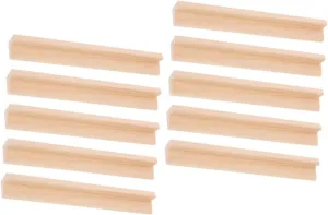 Vaguelly 10pcs Wooden Holders Tilted Design Elegant Letter Base for Game Organization for Alphabet Games Lightweight Crafted Accessories
