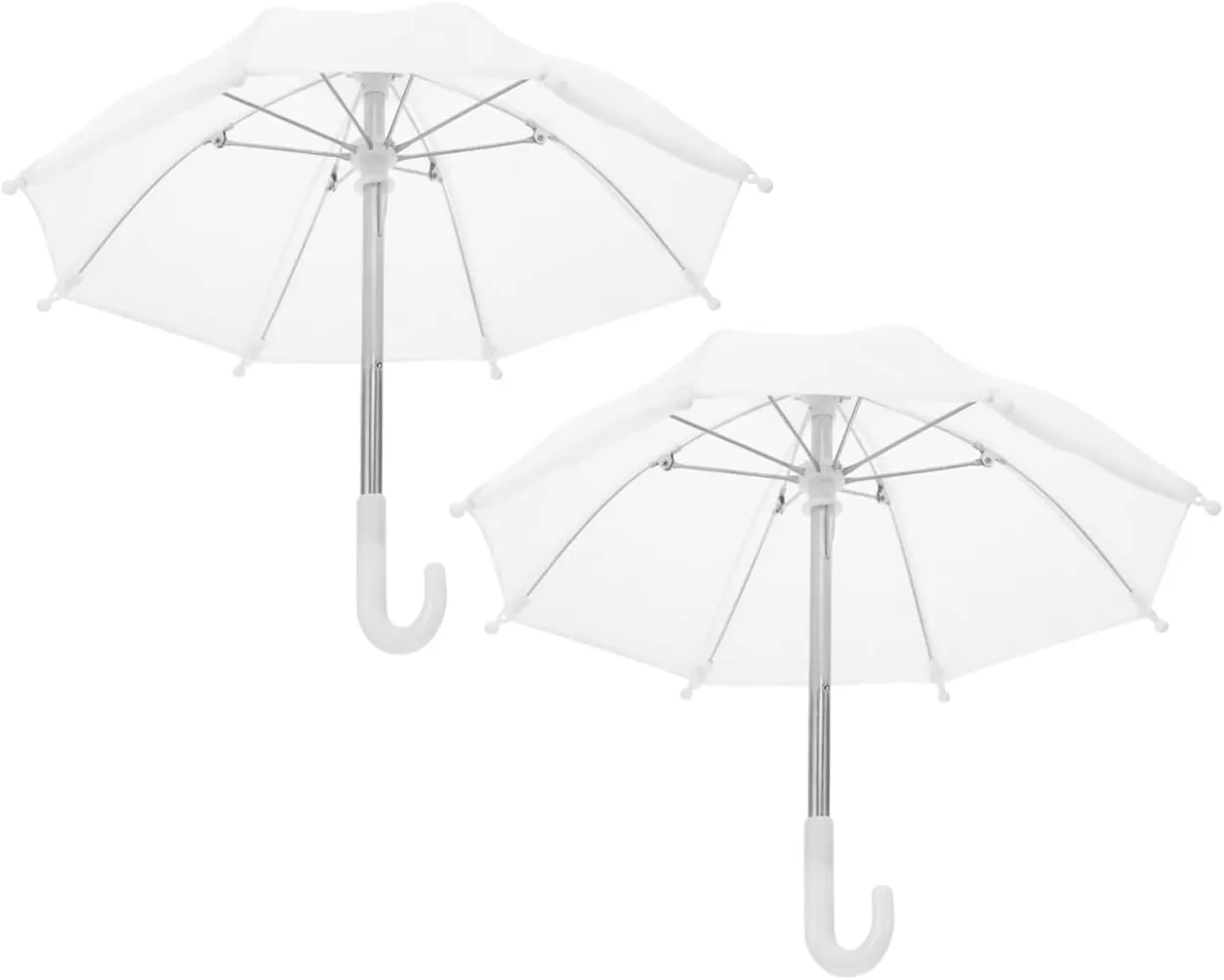 Vaguelly 5sets Miniature Model Toy Doll House Umbrella Decorative Mini Umbrella Unique Design 2pcs*5