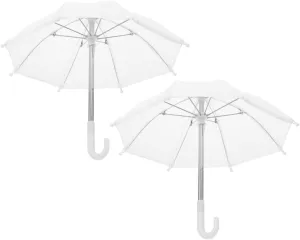Vaguelly 5sets Miniature Model Toy Doll House Umbrella Decorative Mini Umbrella Unique Design 2pcs*5