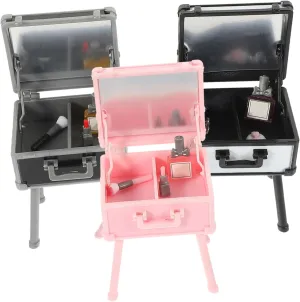 Vaguelly Miniature Decor Doll House Makeup Box Miniature Cosmetics Supply Micro Layout Ornament