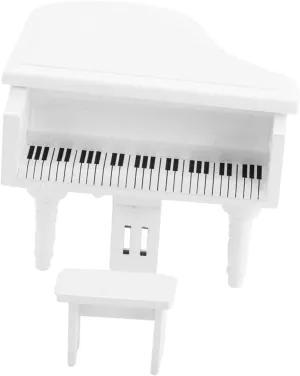 Vaguelly Miniature Wooden Piano Model Ornament for Doll Houses Scale Realistic Piano Decor for Miniature Projects and Home Decoration