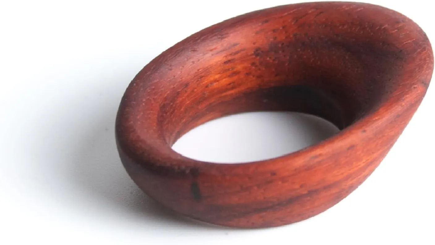 Vermil Archery Thumb Ring - Lantern Exotic Wood - Protective Gear for Thumb Draw in Traditional Archery
