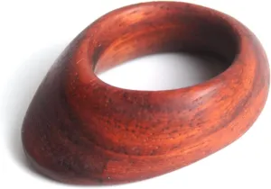 Vermil Archery Thumb Ring - Lantern Exotic Wood - Protective Gear for Thumb Draw in Traditional Archery