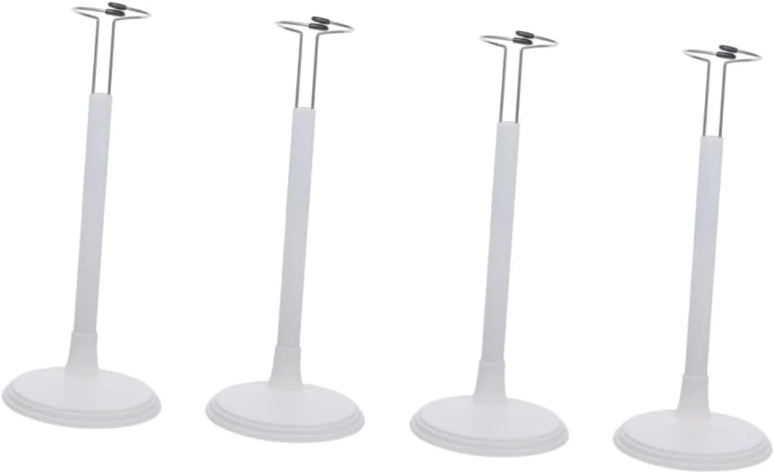 VICASKY 4pcs Sturdy Doll Stand Action Figure Display Stand Vertical Rack Easy to Use Perfect for Boys and Girls' Toys