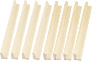 VICASKY 8pcs Wooden Displaying Stand for Natural for Game Accessories for Organizing Tiles Alphabet Craft for Family Fun