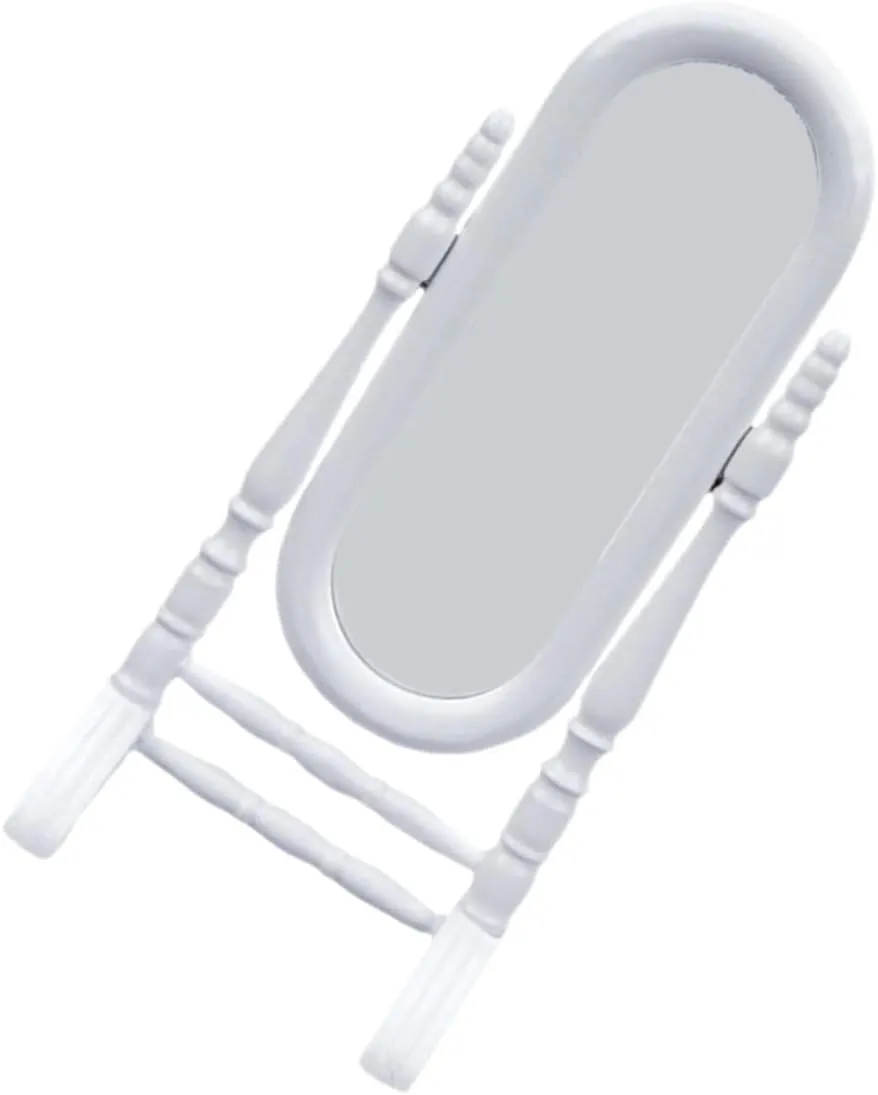 VICASKY Decorative Adorable Doll Mirror Wear Resistant Miniature Furniture Accessory for Dollhouse Play for Creating Fairy
